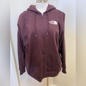 The North Face Zip Up Hoodie-XXL in eggplant